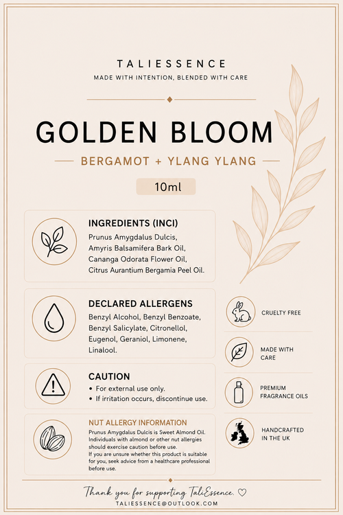 Golden Bloom: Bergamot + Ylang-Ylang